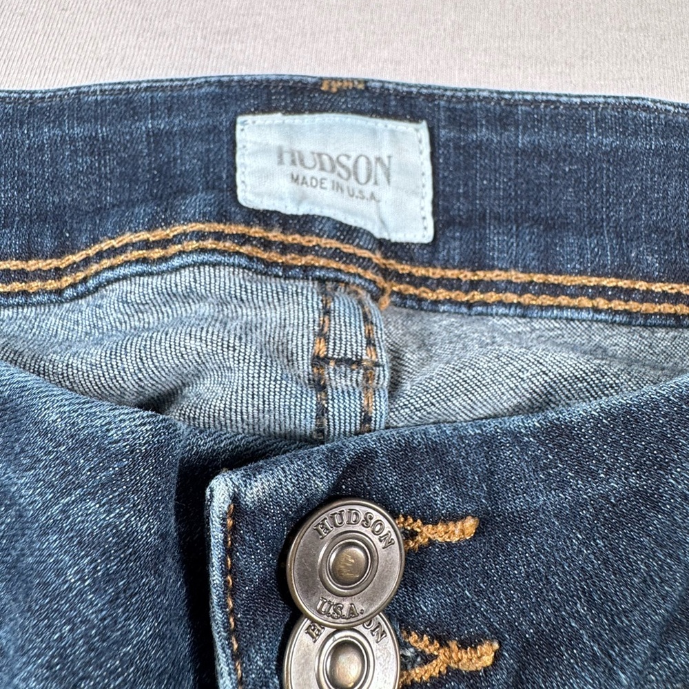 Hudson Jeans Size 30 Made in USA Bootcut Low Rise Flap Pocket Premium Denim - Picture 3 of 9